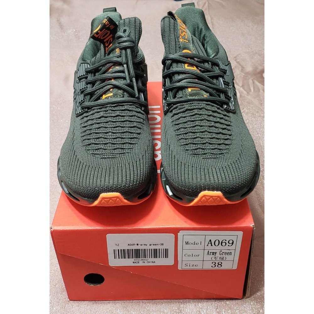 TSIODFO Sneakers Mens Size 7.5 (38) Army Green